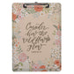 Consider How the Wildflowers Grow Clipboard with Notepad