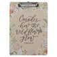 Consider How the Wildflowers Grow Clipboard with Notepad