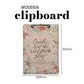 Consider How the Wildflowers Grow Clipboard with Notepad