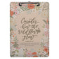 Consider How the Wildflowers Grow Clipboard with Notepad