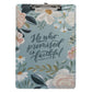 He Who Promised Is Faithful Clipboard with Notepad