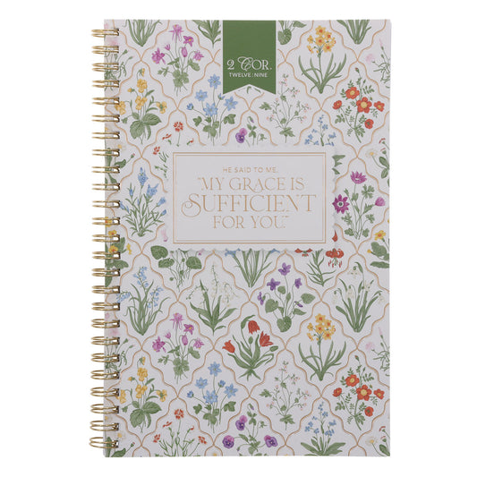 My Grace Is Sufficient for You Wirebound Notebook with PVC Cover