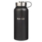Man of God Black Stainless Steel Water Bottle