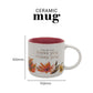 May the Lord Bless You and Keep You Floral Ceramic Mug with Pink Interior