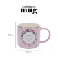 He Who Promised Is Faithful Pink Floral Ceramic Mug