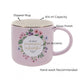 He Who Promised Is Faithful Pink Floral Ceramic Mug