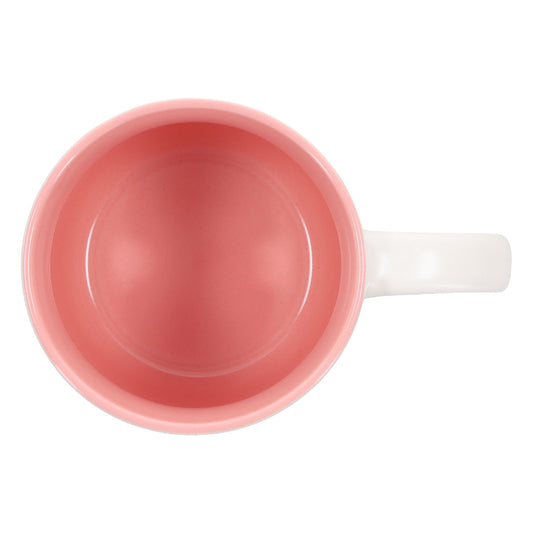 With God All Things Are Possible Floral Ceramic Mug with Pink Interior