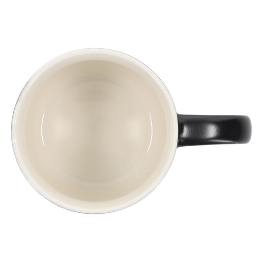 A Man's Heart Plans His Way But the Lord Directs His Steps Black Ceramic Mug