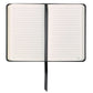 Leatherpress Midnight Black Genuine African Leather Pocket Notebook