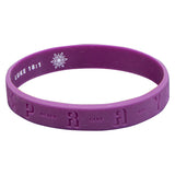 Pray & Never Give Up Silicone Wristbands - Luke 18:1