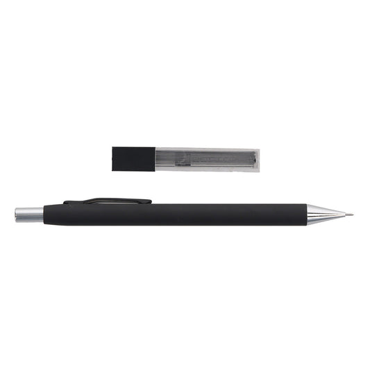 Bolton Flat Clicker Black Clutch Pencil With Lead Refill In Acrylic Gift Box