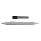 Bolton Flat Clicker Silver Clutch Pencil With Lead Refill In Acrylic Gift Box