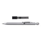 Bolton Round Clicker Silver Clutch Pencil With Lead Refill In Acrylic Gift Box