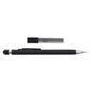 Bolton Round Clicker Black Clutch Pencil With Lead Refill In Acrylic Gift Box