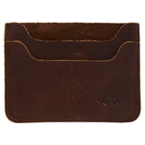 Genuine African Leather Brown Card Holder