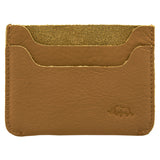 Genuine African Leather Mustard Card Holder