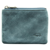 Genuine African Leather Midnight Blue Small Coin Purse