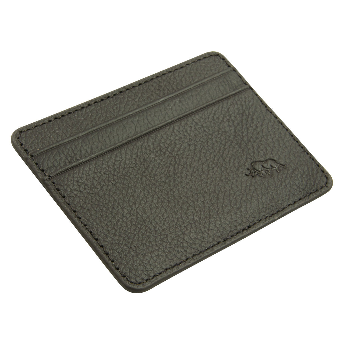 Genuine African Leather Darkest Brown Card And ID Holder