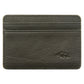 Genuine African Leather Darkest Brown Card And ID Holder
