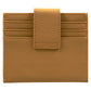 Genuine African Leather Tan Wallet With Clip Closure