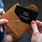 Genuine African Leather Tan Wallet With Clip Closure