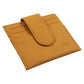 Genuine African Leather Yellow Wallet With Clip Closure
