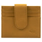 Genuine African Leather Yellow Wallet With Clip Closure