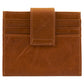 Genuine African Leather Light Brown Wallet With Clip Closure