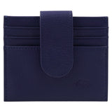 Genuine African Leather Purple Wallet With Clip Closure