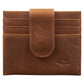 Genuine African Leather Brown Wallet With Clip Closure
