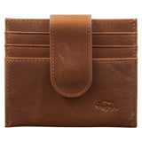 Genuine African Leather Brown Wallet With Clip Closure