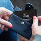 Genuine African Leather Blue Wallet With Clip Closure