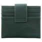 Genuine African Leather Dark Charcoal Wallet With Clip Closure