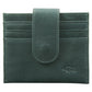 Genuine African Leather Dark Charcoal Wallet With Clip Closure