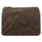 Genuine African Leather Medium Dark Brown Coin Purse