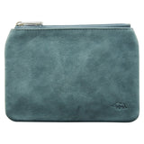 Genuine African Leather Medium Blue Coin Purse