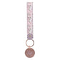 Blessed Is She Faux Leather Key Ring - Luke 1:45