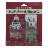 Readers Collection 4 Piece Inspirational Magnet Set