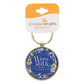 Wees Stil en Weet Afrikaans Epoxy Metal Key Ring