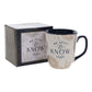 Be Still and Know Ceramic Mug with Navy Blue Interior