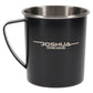 Be Strong and Courageous Black Stainless Steel Camp Style Mug