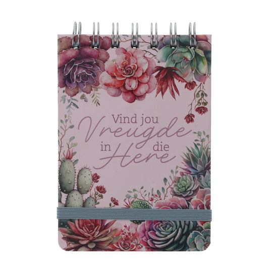 Vind Jou Vreugde in die Here Afrikaans Wirebound Notepad