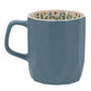 Morning Motivation Blue Ceramic Mug
