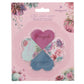 Vreugde en Genade Afrikaans Four-Piece Faux Leather Heart Corner Bookmark Set
