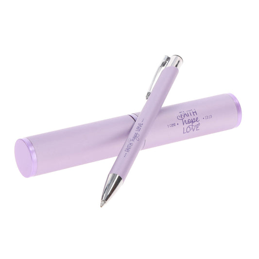 Faith Hope Love Pen in Tube