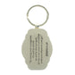 Be Strong and Courageous Navy Metal Key Ring