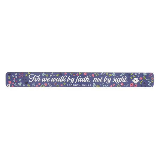 For We Walk by Faith, Not By Sight Large Magnetic Strip