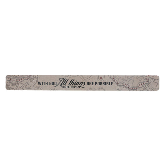With God All Things Are Possible Large Magnetic Strip