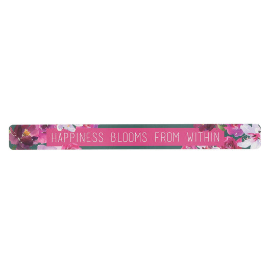 Happiness Blooms from Within Large Magnetic Strip