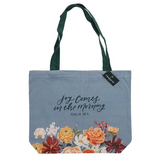 Joy Comes in the Morning Canvas Tote Bag